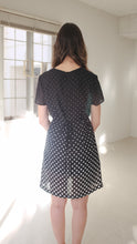 Load image into Gallery viewer, Transformed Vintage 1980’s dress - modified + upcycled fashion - “Dot Off The Press&quot;