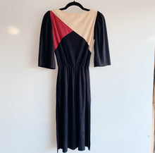 Load image into Gallery viewer, Transformed Vintage 1980’s dress - modified and upcycled fashion - Size Small