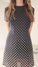 Load image into Gallery viewer, Transformed Vintage 1980’s dress - modified + upcycled fashion - “Dot Off The Press&quot;