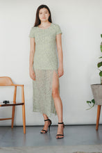 Load image into Gallery viewer, Transformed Vintage Dress - Modified and Upcycled - Zero Waste Fashion - &quot;NOW I&#39;VE GREEN EVERYTHING&quot;
