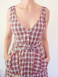 Transformed Vintage Dress - Modified and Upcycled - Zero Waste Fashion - Size Small