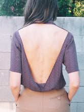 Load image into Gallery viewer, Transformed Vintage Top - Chic Open-back Blouse - Size Medium
